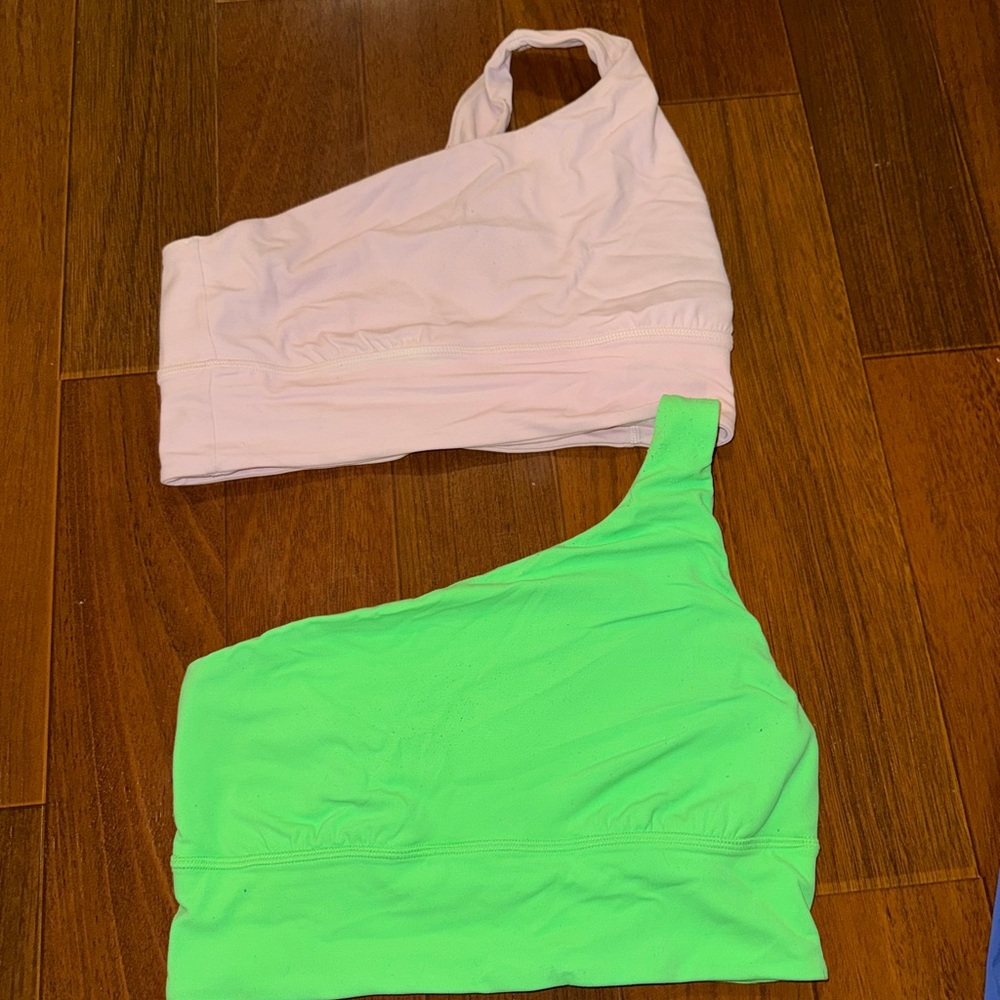 LULULEMON ONE SHOULDER BRA BUNDLE (size 8)